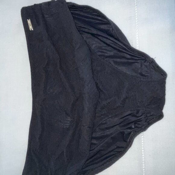 NWT fantasie Ottawa Deep Gathered Bikini Brief in Black Size XXL - Picture 5 of 9